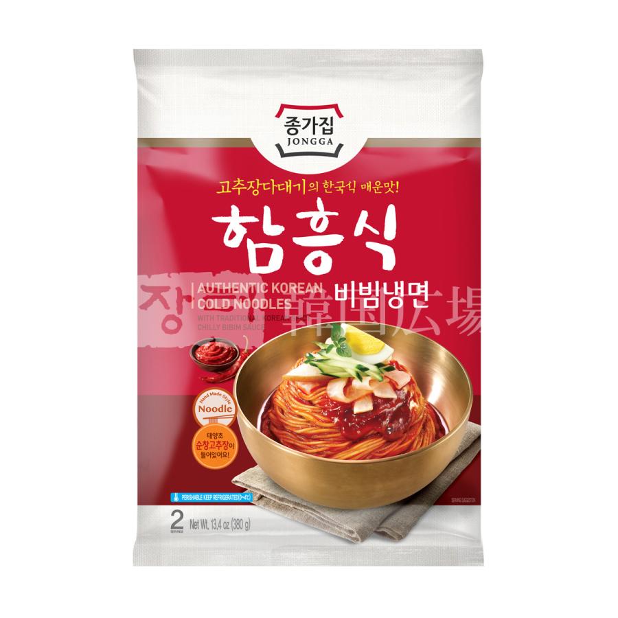 チョンガ ビビン冷麺セット 380g (2食入)   韓国食品 韓国料理 韓国冷麺