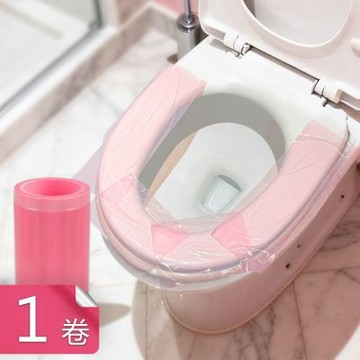 【荷生活】拋棄式點斷設計清晰透明隔髒膜 強韌不易破不留殘膠便攜隔離膜-1卷組