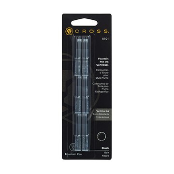 CROSS Fountain Pen 鋼筆墨水卡管 黑 6入 /卡 C8921【APP滿額下單10%點數(單一帳號最高5000點)】1/31止