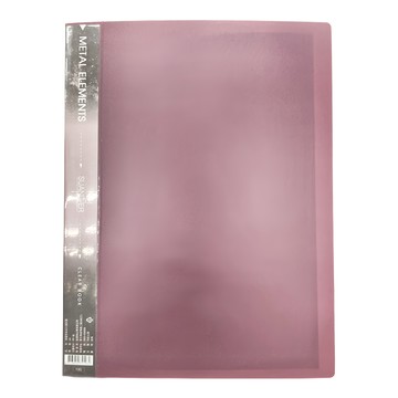 METAL ELEMENTS 金屬色系A4資料簿 40入  紫色  1本