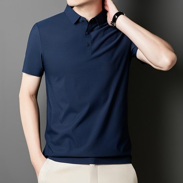 【14色可選】冰絲無痕polo衫 涼感polo衫 素面POLO衫 商務休閒短袖  polo衫男 冰絲短袖polo衫