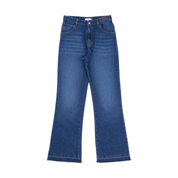 Chloé Kids 單寧喇叭褲