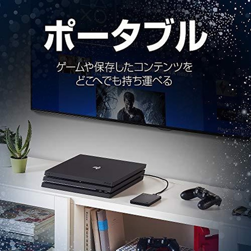 Seagate Gaming Portable HDD PlayStation4 公式ライセンス認証品 2TB ...