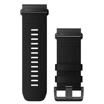 GARMIN QUICKFIT 26mm DLC 黑色尼龍軍事戰術錶帶