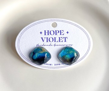 宇宙瞬間夢幻耳環- On the Planet