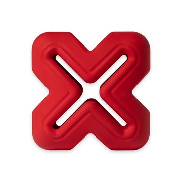 PetDreamHouse 幾何藏食彈跳玩具-百變趣彈系列-紅X (狗玩具 貓玩具 藏食玩具 拋接玩具)