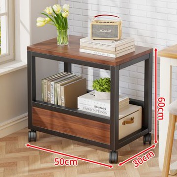 書架 落地置物架 落地置物架 書桌下收納櫃 移動書架 帶輪簡易書櫃 書本文件收納架 大號書櫃