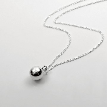 瘋狂幾何 | 極簡8mm小圓球925純銀項鍊/鎖骨鍊/多層鍊
