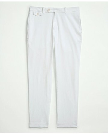 Brooks Brothers Men's Big & Tall Stretch Supima Cotton Washed Chino Pants | White | Size 46 34