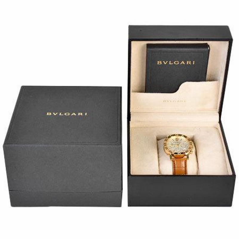 ブルガリ BVLGARI ブルガリブルガリ クロノグラフ K18YG メンズ