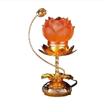 其他燈具 GH 格宏 LED琉璃蓮花燈 可七彩變色  家用佛供燈/神明燈/長明燈/供奉燈 電子蠟燭 單盞裝