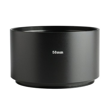 58mm中長焦遮光罩 金屬鋁合金螺口 極簡直筒圓筒型鏡頭罩遮陽罩