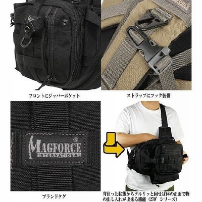 MAGFORCE マグフォース MF-0434 Mini Archer Sling Bag Black ブラック ワンショルダーバッグ スリングバッグ  ミリタリー アウトドア MOLLE ブランド【T】 | LINEブランドカタログ