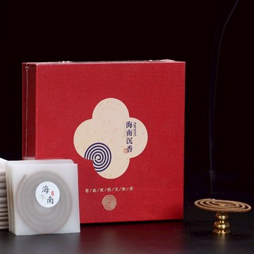 思友 天然海南沉香盤香熏香2小時禮佛真香安神家用室內供奉香品