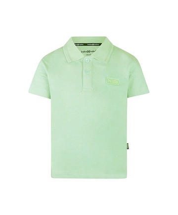 素面綠色短袖POLO衫110cm