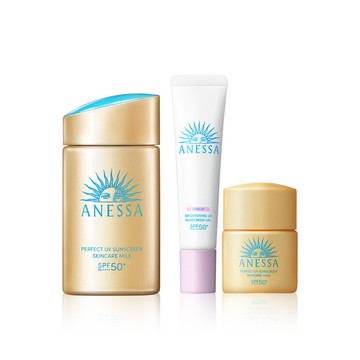 【ANESSA 安耐曬】金鑽超美防曬組 60ml+12ml+15g