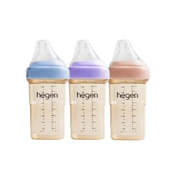 【hegen】金色奇蹟PPSU多功能方圓型寬口奶瓶 240ml