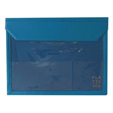 KING JIM 多用途收納袋 淡藍色 A5 PVC材質  1個