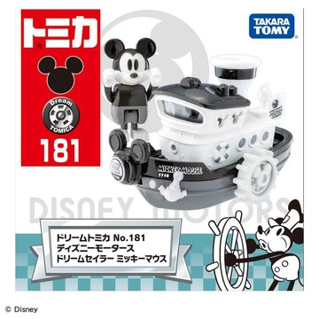 TOMICA 迪士尼 米奇黑白蒸汽船-附人偶 DS91554