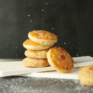 【國際購物】鹽之花太陽餅8入禮盒 (奶蛋素)｜舊振南