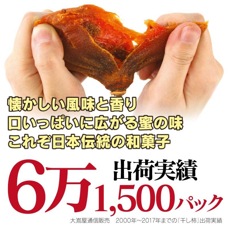 ドライフルーツ 干し柿 6パック入り 送料無料 ＜12月上旬より順次出荷＞ あんぽ柿 軒下の蜜柿 熊本産 フルーツ 果物