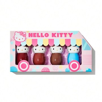 預購【遊戲家】❤️三麗鷗 Hello kitty 凱蒂貓唇蜜4入組禮盒 唇釉 彩妝