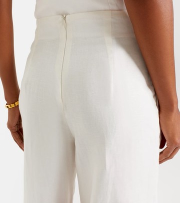 Cala de la Cruz Toya striped linen wide-leg pants