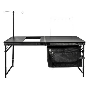 KZM OUTDOOR 工業風單位廚房桌  黑色  120 x 48 x 77cm  120cm