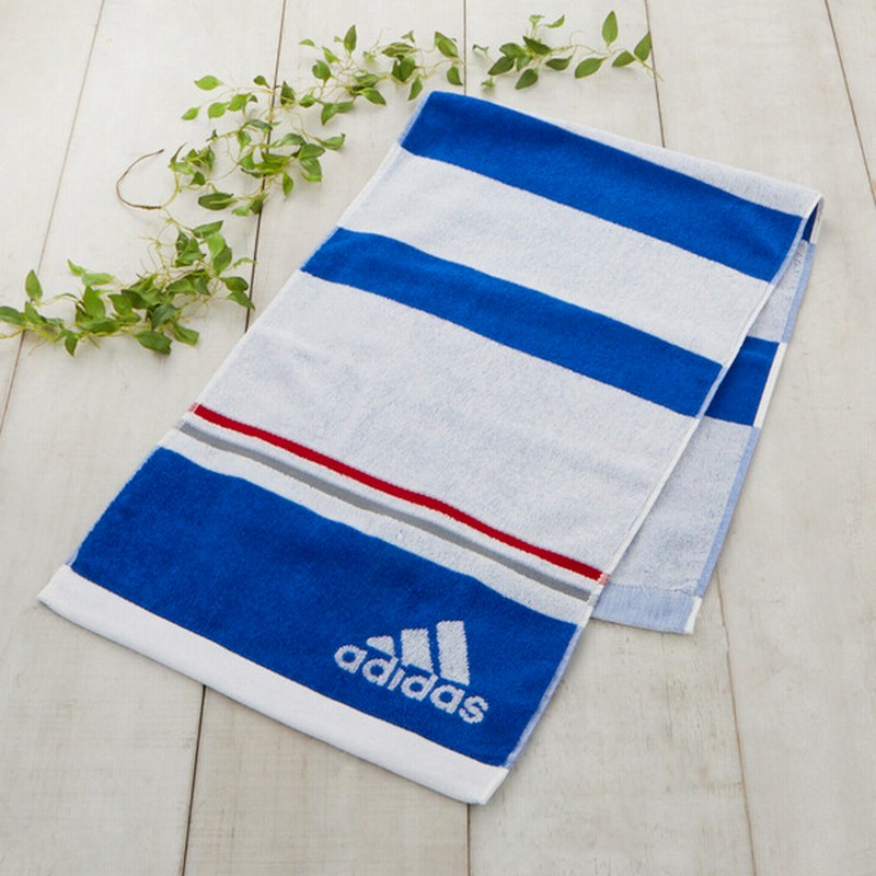 Adidas アディダス シュタビール スポーツタオル 抗菌防臭ag加工 ストライプ ブルー 通販 Lineポイント最大1 0 Get Lineショッピング