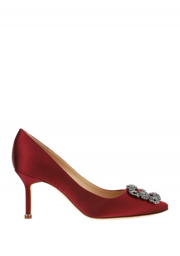 Manolo Blahnik - Hangisi Pumps - Womens - Red