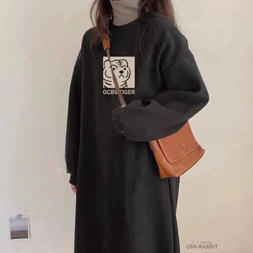 睡衣女秋冬加絨冬季新款睡裙女春秋款長袖寬鬆長款過膝可外穿長裙女生睡衣 可愛睡衣 卡通睡衣 居家睡衣  休閒睡衣 寬鬆睡衣