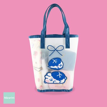 Kanahei卡娜赫拉的小動物和菓子系列-側背網包_櫻餅