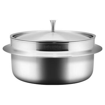 bella cuisine 三層不鏽鋼燉鍋 IH爐適用 2.8公升  20cm  銀色  1個
