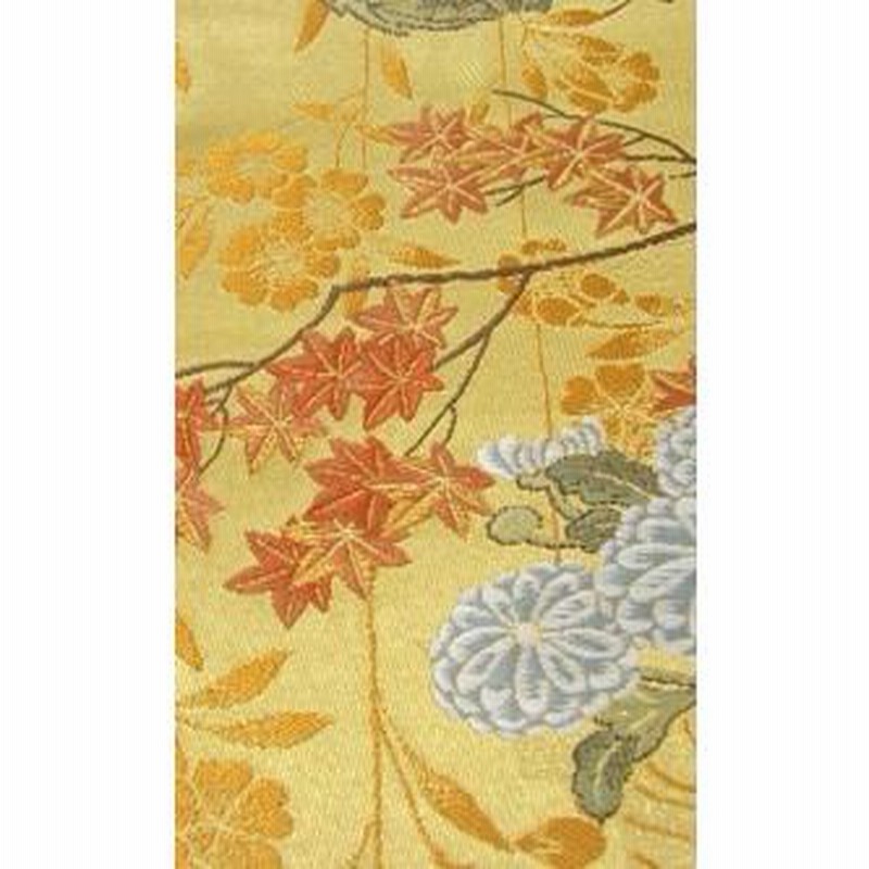 袋帯　金　艶めく繊細な金　四季花　流水 フォーマル 正絹 西陣袋帯 本金四季の花 | LINEブランドカタログ