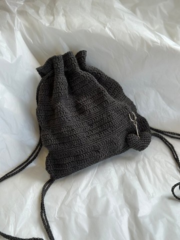 鉤針編織 後背包 雲朵編織後背包 手作 編織 烏雲