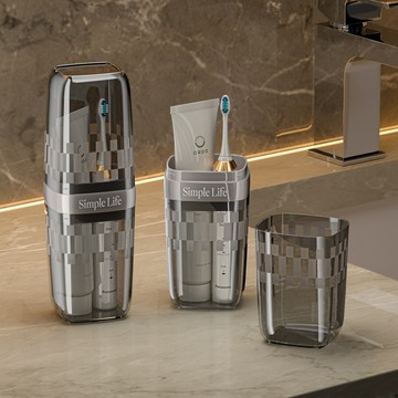 🍑新品 三合一旅行漱口杯 牙刷收納盒 電動牙刷收納盒 旅行漱口杯 便攜式旅行牙刷杯 洗漱杯 刷牙杯 漱口杯 牙具杯