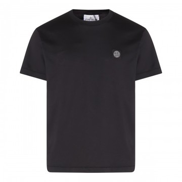 Stone Island - Black Cotton T-shirt M