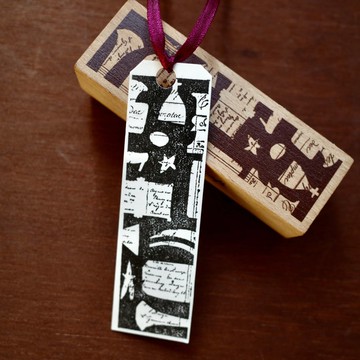 【什物】聖誕節新品 | 字影書籤 Vintage Script | 長條印章
