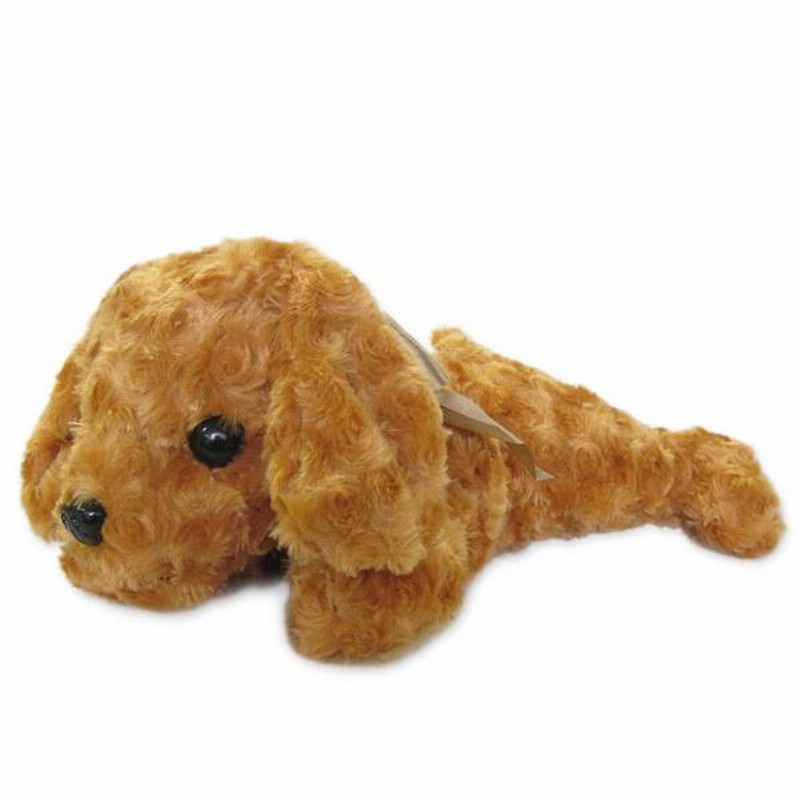 クリスマスツリー特価！ となりのわんこ 犬のカール ライトブラウン（薄茶 ぬいぐるみ 動物