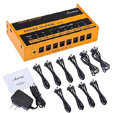 Guitar Pedal Power Supply Isolated DC Output for 9V 12V 18V 200mA Effect Pedal, Pedal Board Power Supply with Smart Short Circuit and Overcurrent