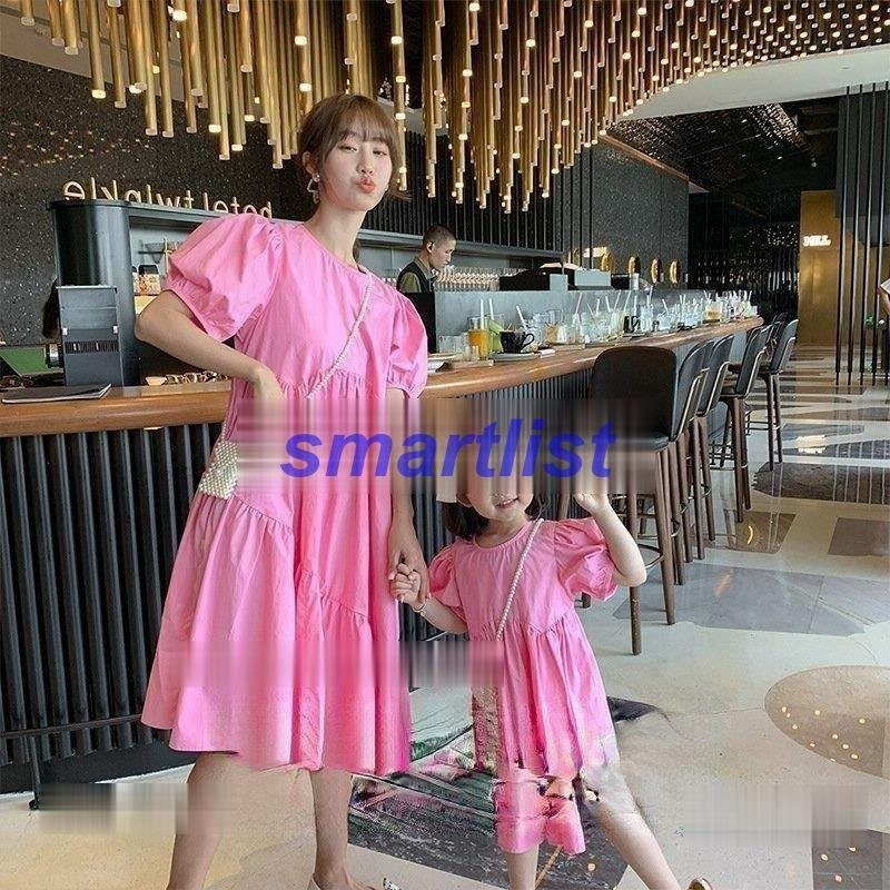 ママとお揃い 娘とペアルック ママリンクコーデ 親子お揃い ワンピース 女の子子供服 夏 シンプル おしゃれ カジュアル おでかけ お揃い 韓国子供服 通販 Lineポイント最大0 5 Get Lineショッピング