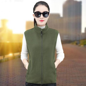 抓絨馬甲女士秋冬2025新款中老年媽媽保暖搖粒絨馬夾外穿背心坎肩