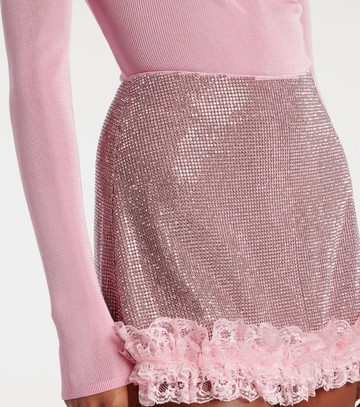 Self-Portrait x Christopher Kane cutout lace-trimmed bodysuit