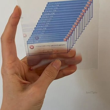【隔曰到貨】係統錯誤光柵卡 創意彈窗光柵卡 夾片 惡搞禮物 禮物 創意明信片 創意書籤 送朋友閨蜜禮物 搞怪禮物