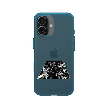 iPhone 17 Clear (相機按鈕) 夜幕藍 - 迪士尼-星際大戰 Star Wars - Spaceship Logo-經典