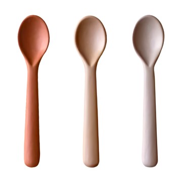 Cink 湯匙 3個 Set 竹纖維和玉米澱粉材質  3 支湯匙組  米色 + 橘色 + 紅色  1組