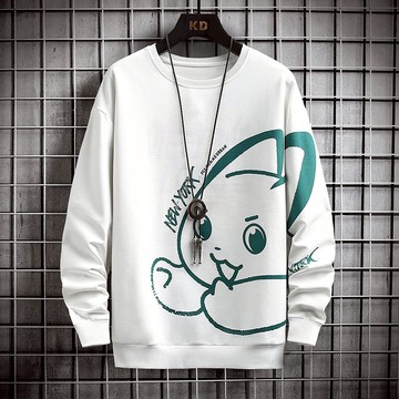 新款男士圓領衛衣情侶長袖秋衣上衣服學生潮流內搭打底衫T恤