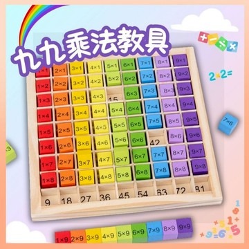 <商檢合格> 九九乘法木製玩具 乘法版 教學教具 數學玩具 99乘法表 木製教具 玩具 九九乘法 早教 數學 學習教具