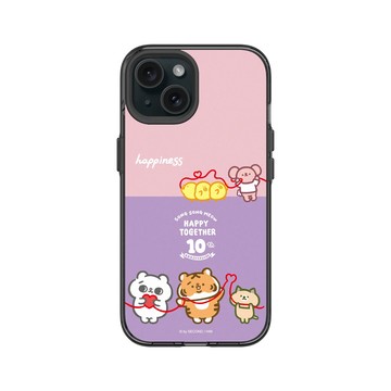 iPhone 15 Clear 酷墨灰 - 爽爽貓 Song Song Meow by SECOND - 爽爽貓十周年快樂