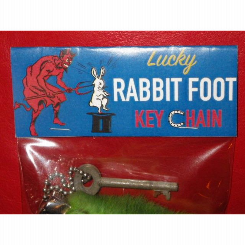 J. AUGUR ラビットフット　キーホルダー　ラッキーチャーム ラビットフット☆69☆キーホルダー☆デビル☆鍵☆ラッキー
